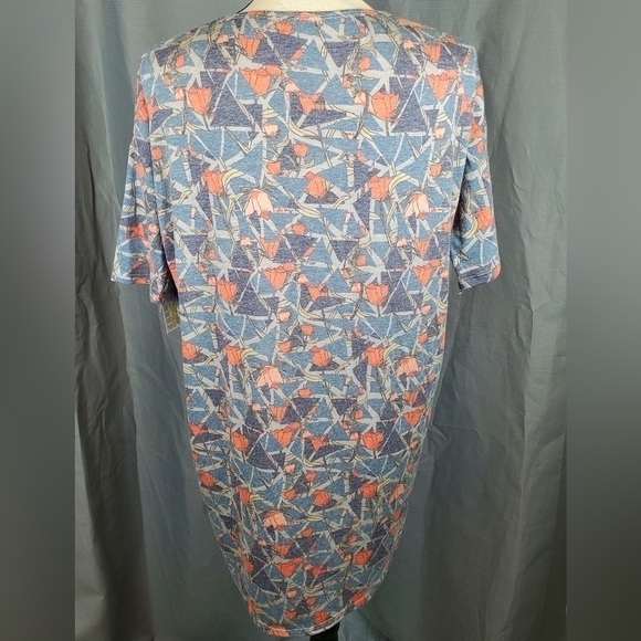 NWT Lularoe Irma, blue and pink pattern, size XXS - Picture 3 of 5